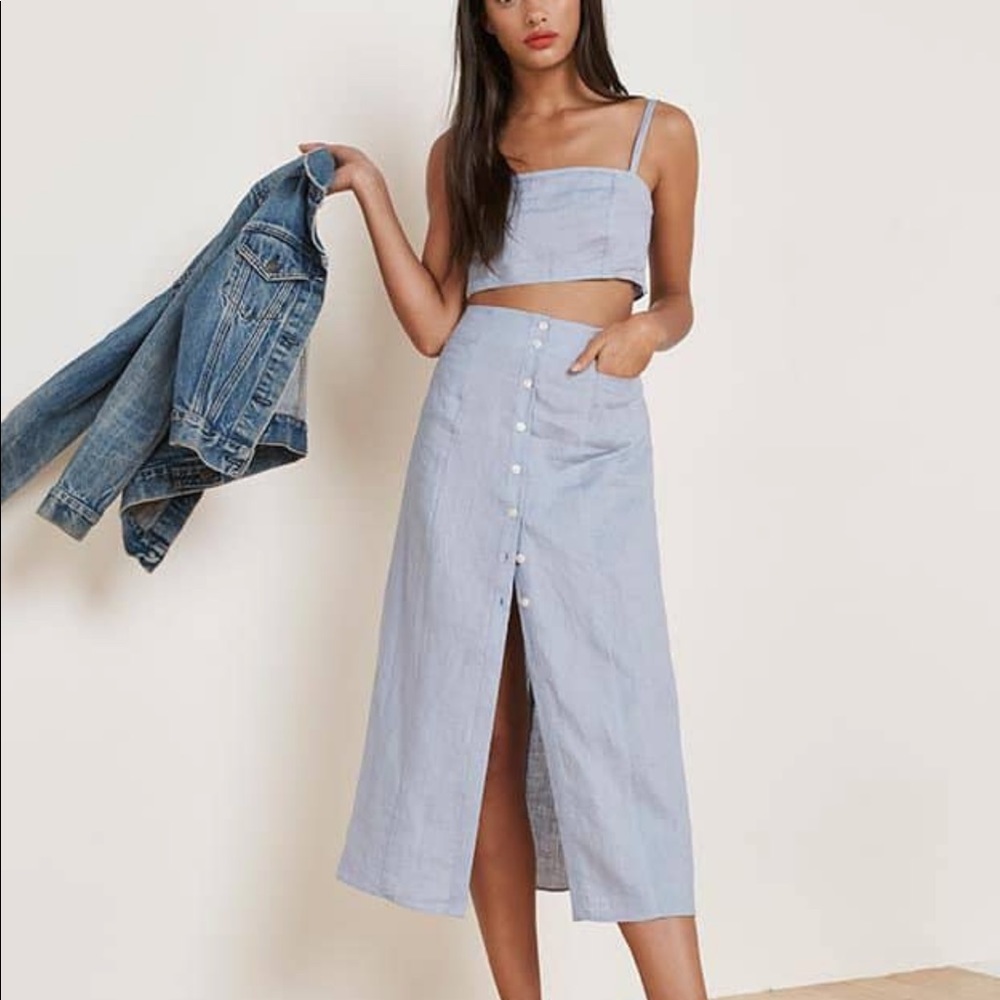 Reformation Augie two piece in mineral